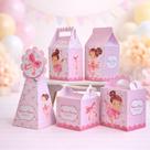 Kit Caixinhas Personalizadas Bailarina Lembrancinhas Festa Infantil 20, 30 ou 50 Unidades Nome e Idade Quantidade: