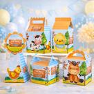 Kit Caixinhas Personalizadas Fazendinha Menino Lembrancinhas Festa Infantil 20, 30 ou 50 Unidades Nome e Idade Qua