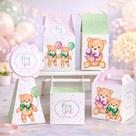 Kit Caixinhas Personalizadas Ursinho Lembrancinhas Festa Infantil 20, 30 ou 50 Unidades Nome e Idade Quantidade:30