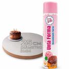 Kit Cake Board 25cm e Unta Forma 400ml Bolo Confeitaria