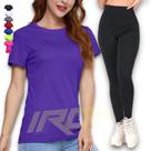 Kit Calça Legging Cós Alto + Camiseta Corrida Academia Fitness Dry PLT 384 Kit Calça Legging Cós Alto + Camiseta Corrida Academia Fitness Dry PLT 384