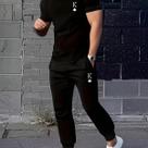 Kit Calça Moletom Camiseta Rei de Copas Baralho Conjunto Masculino Preto Estilo Streetwear Urbano
