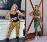 KIT calça onça legging + conjunto 3D IKAT COM TOP nadador
