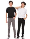 Kit Calça Sarja Juvenil Masculina Slim Moda Casual Dia a Dia Alta Qualidade do 10 ao 16