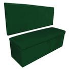 Kit Calçadeira e Painel Clean 140 Cm Suede Verde Drossi