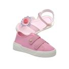 Kit Calçados Infantil Menina Tênis Rosa com Fita Alto Colante e Sandália Flor Kit Calçados Infantil Menina Tênis Rosa com Fita Alto Colante e Sandália Flor