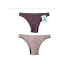 Kit Calcinha Biquíni Lilás e Nude Basic+ Sem Costura