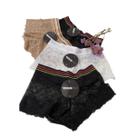 Kit Calcinha Calesson Em Renda Com Elástico Short 4 Unidades
