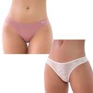 Kit Calcinha Del Rio Feminina 2 Peças Fio Dental Kit Calcinha Del Rio Feminina 2 Peças Fio Dental