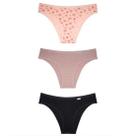 Kit Calcinha Del Rio Feminina 3 Peças Cotton Biquini