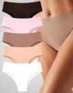 Kit Calcinhas Cintura Alta Modeladora Sem Costura Cós 11cm P AO 4GG Plus Size