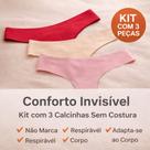 Kit Calcinhas Fio Sem Costura Confortável Corte a Laser Não Marca Kit Calcinhas Fio Sem Costura Confortável Corte a Laser Não Marca
