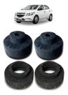Kit Calço Mola Dianteiro Traseiro Onix Prisma Elevar 4 Cm