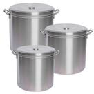 Kit Caldeirão Hotel N 26 28 30 Kit 3 Panelas Grande Feijoada Industrial Aluminio