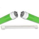 Kit Calha Sobrepor Tubular Led 1,2m Branco Lâmpada Colorida 20w Iluminação
