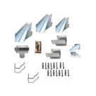 Kit Calha Super Calha Beiral 0,30x5m Galv Bocal Redondo