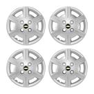 Kit Calota Aro 13 Gm Corsa Classic 2012 2013 2014 2015 Prata