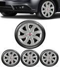 Kit Calota Aro 14 Fiat Palio Attractive Novo Uno Idea Siena - 4 peças om Emblema