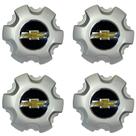 Kit Calota Centro de Roda Gm S10 Nova 17 a 19 Prata (4 Pc)