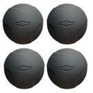 Kit Calota Centro Roda Celta Corsa Wind 94 96 97 99 Preto F