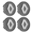 Kit Calota Meio Roda Renault Sandero Logan Clio Grafite 55mm