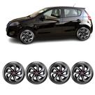 Kit Calota Roda Aro 14 Fiat Argo 2020 2021 Emblema Jogo