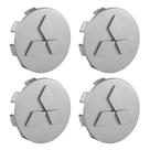 Kit Calota Roda Mitsubishi Triton L200 Tr4 Prata Relevo 55mm