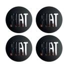 Kit Calotinha Centro Roda Fiat Palio Stilo Punto Argo Preto