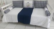 Kit Cama Babá Bicama 6 Pçs Quarto Prince Urso Príncipe Azul Marinho