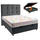 Kit Cama Box Bau + Cabeceira + Colchão Casal D20 - D20 - Inducol