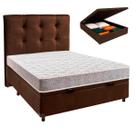 Kit Cama Box Bau + Cabeceira + Colchão Casal D23 - D23 - Inducol