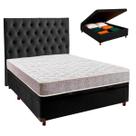 Kit Cama Box Bau + Cabeceira + Colchão Casal D23 - D23 - Inducol