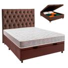 Kit Cama Box Bau + Cabeceira + Colchão Casal D23 - D23 - Inducol