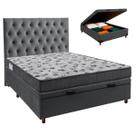 Kit Cama Box Bau + Cabeceira + Colchão Casal D33 - Iso100 - Ortobom