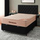 Kit Cama Box Bau + Cabeceira + Colchão Casal Molas Ensacadas - Airtech - Ortobom