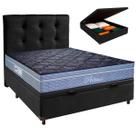Kit Cama Box Bau + Cabeceira + Colchão Casal Molas Ensacadas - Petrus - Paropas