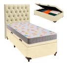 Kit Cama Box Bau + Cabeceira + Colchão Solteiro D20 - D20 - Inducol