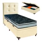 Kit Cama Box Bau + Cabeceira + Colchão Solteiro D28 - Conforto - Paropas Kit Cama Box Bau + Cabeceira + Colchão Solteiro D28 - Conforto - Paropas