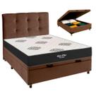 Kit Cama Box Bau + Cabeceira e Colchão Casal Molas Ensacadas - Star Plus Inovaflex Kit Cama Box Bau + Cabeceira e Colchão Casal Molas Ensacadas - Star Plus Inovaflex