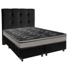 Kit Cama Box + Cabeceira + Colchão Casal D28 - Conforto - Paropas