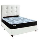 Kit Cama Box + Cabeceira + Colchão Casal Molas Ensacadas - Life Gold - Paropas