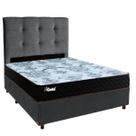 Kit Cama Box + Cabeceira + Colchão Casal Molas Ensacadas - Life Gold - Paropas
