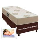 Kit Cama Box + Colchão Solteiro Inova D33 + Travesseiro Ortobom Kit Cama Box + Colchão Solteiro Inova D33 + Travesseiro Ortobom
