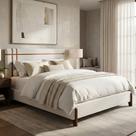 Kit Cama Box e Cabeceira Orgânica Thor Queen Size 168cm Bouclê