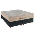 Kit Cama Box e Colchão Molas Ensacadas Queen Airflex Cinza Kit Cama Box e Colchão Molas Ensacadas Queen Airflex Cinza