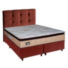 Kit Cama Box Queen Com Colchão Luxe D33 Hellen + Cabeceira Kit Cama Box Queen Com Colchão Luxe D33 Hellen + Cabeceira
