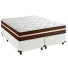 Kit Cama Box Queen e Colchão Classic Molas Ensacadas Anjos Branco Kit Cama Box Queen e Colchão Classic Molas Ensacadas Anjos Branco
