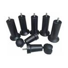 Kit Cama box Quenn e king 8 Pes pretos 13 cm altura 4 Rodizio 2 Chapa União - FENIX MENDONCA