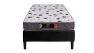 Kit Cama Box Solteiro Suede Preto + Colchão Supreme D28 + EPS Resistente 14 - 88x188 - Comfort Prime Kit Cama Box Solteiro Suede Preto + Colchão Supreme D28 + EPS Resistente 14 - 88x188 - Comfort Prime