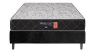 Kit Cama Box Solteiro Suede Preto + Colchão Supreme EPS + D33 Orthopedic 20 - 78x188 - Comfort Prime Kit Cama Box Solteiro Suede Preto + Colchão Supreme EPS + D33 Orthopedic 20 - 78x188 - Comfort Prime